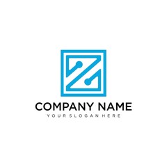 Naklejka premium Z Letter Logo concept. Creative Minimal Monochrome Monogram emblem design template. Graphic Alphabet Symbol for Corporate Business Identity. Creative Vector element