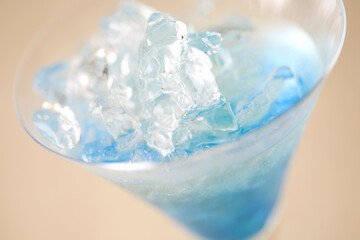 ブルーのカクテル