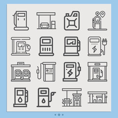 Simple set of stimulate related lineal icons.