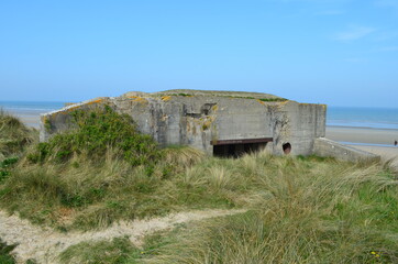 La plage d'Utah-Beach à Saint-Martin-de-Varreville (La Manche - Normandie - France)