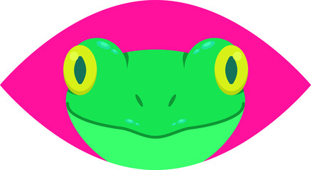 Cartoon frog