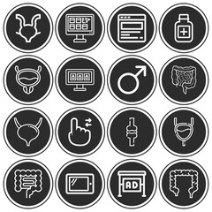 16 pack of 3d illustration  lineal web icons set