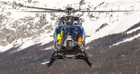 hovering helicopter