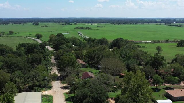 Rural Pastures, Trees and Scenery, Gause, Texas, USA