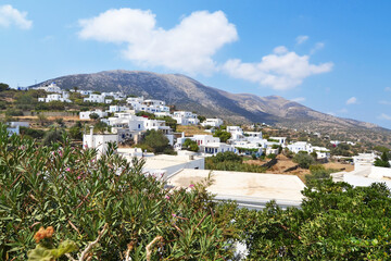 scenery of Apollonia village Sinfos island Cyclades Greece