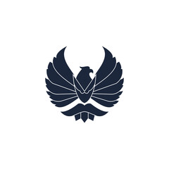 Eagle logo. awesome bird design vector