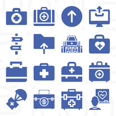 16 pack of grants  filled web icons set