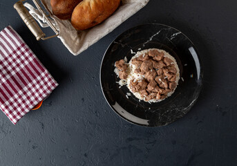 Konya Pilavı turkish kavurma kebap
