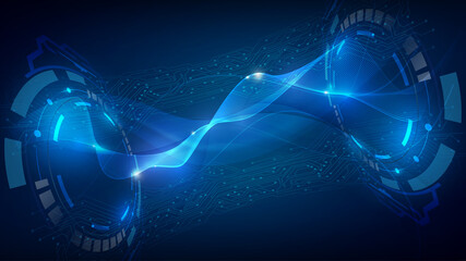 abstract hi tech circuit data fast loading concept design background eps 10 vector