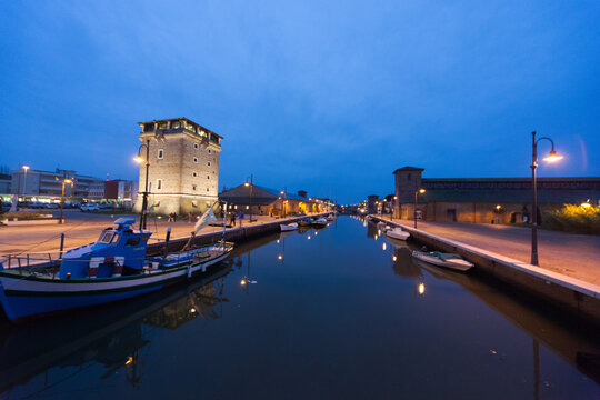 Cervia, Emilia Romagna, italy - beauty of a vening in the town