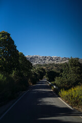 Paisajes de la serranía de Málaga en Andalucía