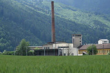 industrial brick building and industrial architecture