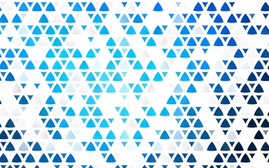 Fototapeta na wymiar Light BLUE vector seamless template with crystals, triangles.