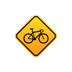 Bike sign vector.