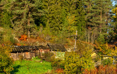 The beauty of golden autumn in Karelia.