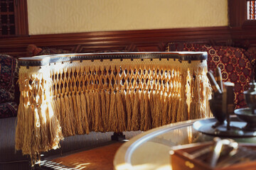 coffee and sugar. luxurious afternoon in a castle's elegant rooms. Still life objects.THE COUNTESS...