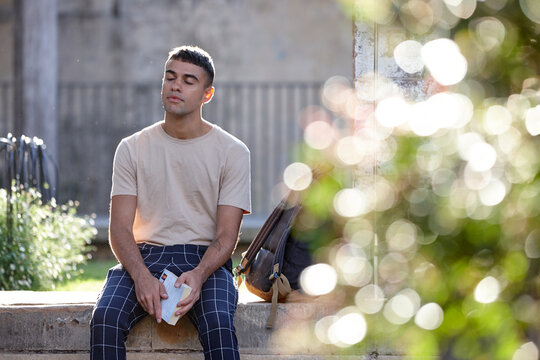 Young Indigenous Australian man enjoying time outdoors