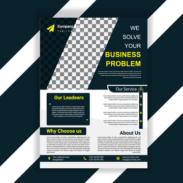 Unique Corporate flyer Template design