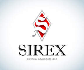 Creative lettering S letter logotype. Letter S brush logo icon design template elements.