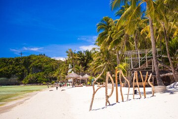 Word Friday made of wood on Boracay island