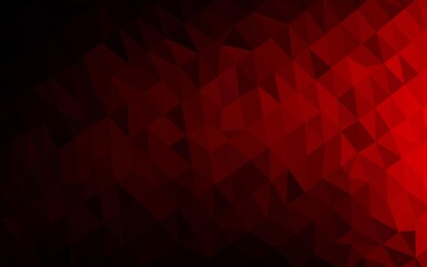 Naklejka premium Dark Red vector abstract polygonal layout.