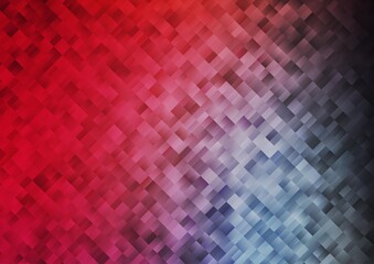 Light Blue, Red vector template with crystals, rectangles.