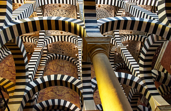 The ceiling of the private chapel of Rocchetta Mattei. Grizzana Morandi, Bologna, Italy.
.