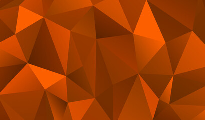 Orange polygonal background. Vector illustration. Follow other polygonal backgrounds in my collection.