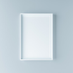 Minimalistic frame for picture standing on wall