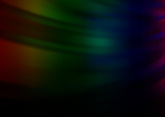 Dark Multicolor, Rainbow vector glossy abstract template.