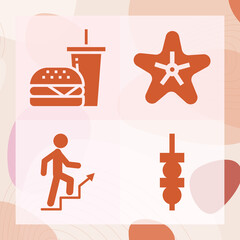 Simple set of techonology related filled icons