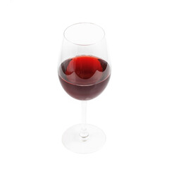 Alcoholic cocktail in a glass. Isolated on a white background