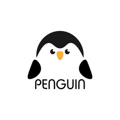 Fototapeta premium Penguin Logo Design. Penguin icon 