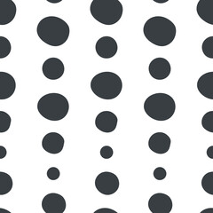 Polka dots various shapes. Vector