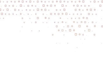 Light Orange vector template with spots, rectangles.