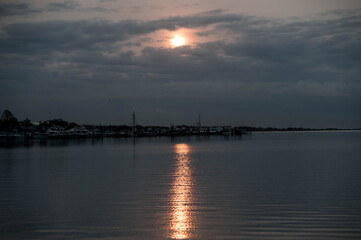 Sunrise over the water