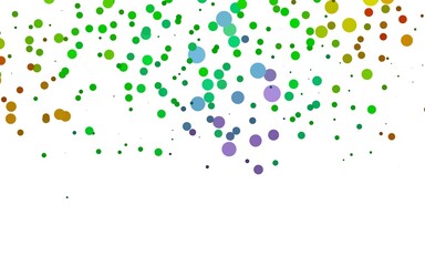 Light Multicolor, Rainbow vector cover with circles.