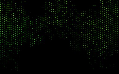 Dark Green vector backdrop with dots.