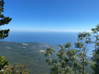 view from the top of the mountain