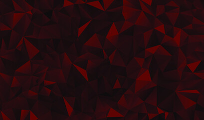Red polygonal background. Vector illustration. Follow other polygonal backgrounds in my collection.