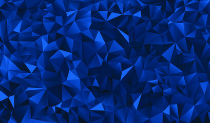 Blue polygonal background. Vector illustration. Follow other polygonal backgrounds collection.