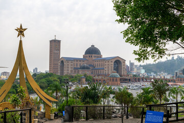 view of the National Sanctuary of Aparecida, patron saint of Brazil.