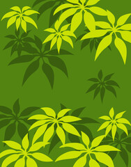 植物柄のパターン