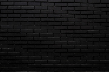 Dark grey brick wall texture. Abstract Web Banner. Copy Space