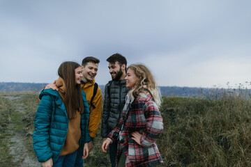 group of friends traveling together