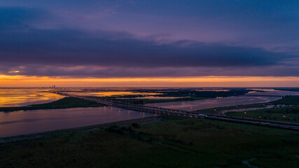 sunset on Mobile Bay 