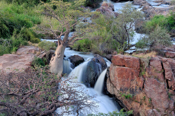 Epupa waterfalls in on the border of Angola and Namibia