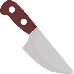 Vector emoticon illustration of a classic kitchen knife