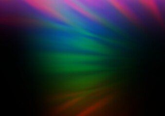 Obraz premium Dark Multicolor, Rainbow vector blurred shine abstract pattern.