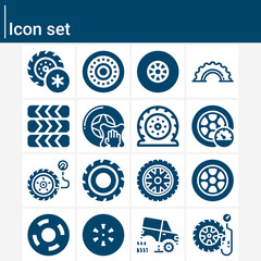 Simple set of vector illustration related filled icons.